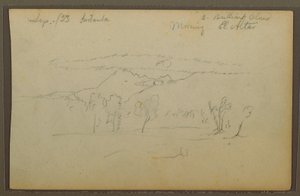 Disegno, Monte Altare, Riobama, Ecuador, settembre 1853 da Frederic Edwin Church
