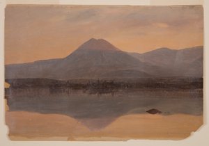 Disegno, Monte Katahdin dal lago Katahdin, 1860-70. Katahdin dal lago Katahdin, 1860-70