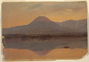 Disegno, Monte Katahdin dal lago Katahdin, 1860-70. Katahdin dal lago Katahdin, 1860-70