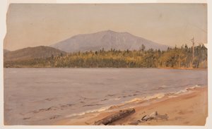 Disegno, il monte Katahdin da Togue Pond, forse 1878