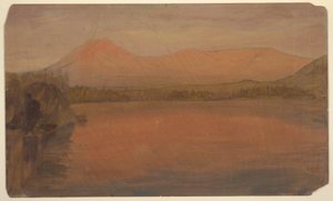 Disegno, i monti Katahdin e Turner dal lago Katahdin, 1860-78