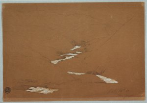 Disegno, stretta valle montuosa con ruscello a cascata vicino a Ysapan, Ecuador, 12 luglio 1857