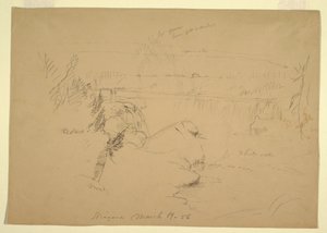 Disegno, Cascate del Niagara, vista dall