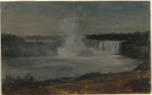 Disegno, Cascate del Niagara alla luce della sera, settembre 1856