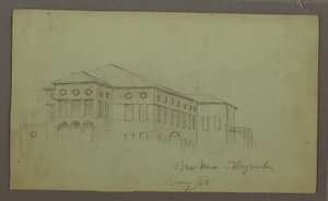 Disegno, Casa antica, Beirut, 1868
