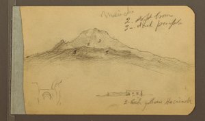 Disegno, Picco di Malintzi, 1889 da Frederic Edwin Church