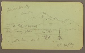 Disegno, Popocatapel; verso: fregio sull