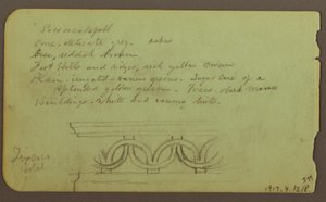Disegno, Popocatapel; verso: fregio sull