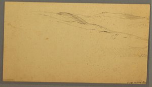 Disegno, Pioggia sulle colline, forse 1866 da Frederic Edwin Church