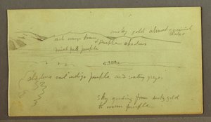 Disegno, Fiume attraverso la montagna, forse 1874