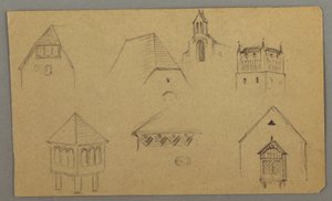 Disegno, Studi sul tetto, Austria (), 1868