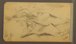 Disegno, Montagne aspre, 17 aprile 1889 da Frederic Edwin Church