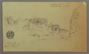 Disegno, rovine, 27 aprile 1868 da Frederic Edwin Church