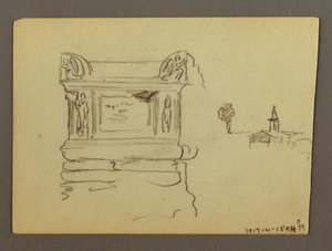 Disegno, Sarcofago, forse 1868-69
