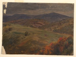 Disegno, Scena nelle Catskills, 1870-80