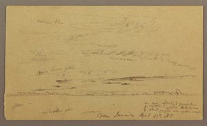Disegno, Paesaggio marino, 29 aprile 1865