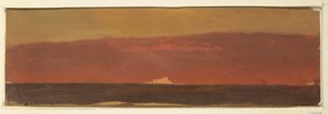 Disegno, Paesaggio marino con iceberg, 1859 da Frederic Edwin Church