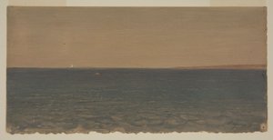 Disegno, Paesaggio marino con iceberg, 1859 da Frederic Edwin Church