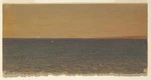 Disegno, Paesaggio marino con iceberg, 1859 da Frederic Edwin Church