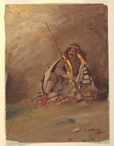 Disegno, beduino seduto, probabilmente febbraio 1868