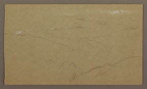 Disegno, Riva e mare, "Bloxburgh", agosto 1865 da Frederic Edwin Church