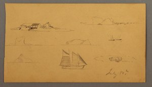 Disegno, Schizzi dal Labrador, forse 14 luglio 1859