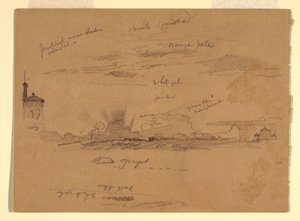 Disegno, Schizzi da Roma, Italia, novembre 1868 da Frederic Edwin Church