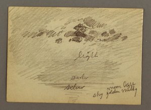 Disegno, Schizzi dal Medio Oriente, compreso il Canale di Suez, gennaio 1868