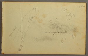 Disegno, Schizzi di nuvole e betulla morta, luglio 1844