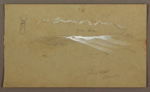 Disegno, cielo, figura, 12 giugno 1865 da Frederic Edwin Church