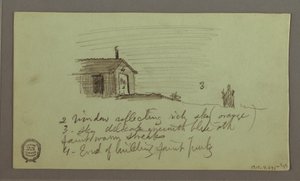 Disegno, studio del cielo, 1 febbraio 1869