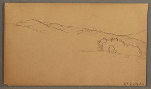 Disegno, Studio del cielo, forse 1873