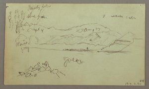 Disegno, arco di pietra, base di pietra, 27 aprile 1868