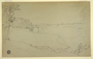 Disegno, studi. Le cascate del Niagara., probabilmente 1856 da Frederic Edwin Church