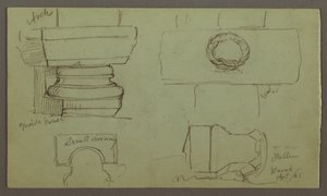 Disegno, Studi di archi e base dell
