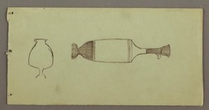 Disegno, Studi di oggetti dal Museo di Atene, forse 1869 da Frederic Edwin Church