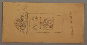 Disegno, Studi di oggetti dal Museo di Atene, forse 1869