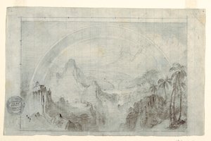 Disegno, studio per "Stagione piovosa ai tropici", 1865-66