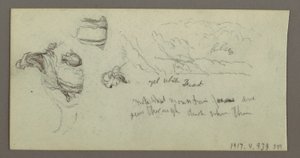 Disegno, Studio di zampe di cammello, forse 1868 da Frederic Edwin Church