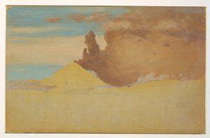 Disegno, studio del Cotopaxi in eruzione, Ecuador, 1853