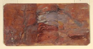 Disegno, Studio di rocce, Petra, febbraio 1868
