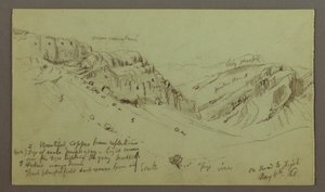 Disegno, studio del lato di una valle, 4 maggio 1868 da Frederic Edwin Church