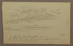 Disegno, vetta e cielo, luglio 1881 da Frederic Edwin Church
