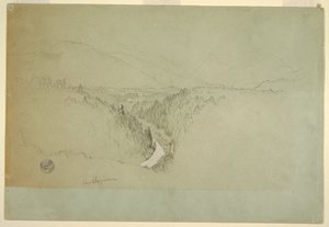 Disegno, Cima del Watzman, Berchtesgaden, Baviera, 1868 da Frederic Edwin Church