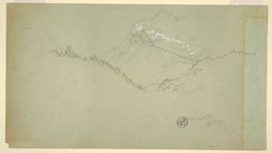 Disegno, vetta del Watzmann, vicino a Berchtesgaden, 9 luglio 1868