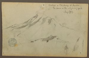 Disegno, Alba sul monte Chimborazo e tre dettagli dell