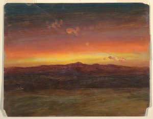 Disegno, Tramonto, 1860-70
