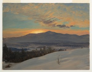 Disegno, Tramonto nella valle dell