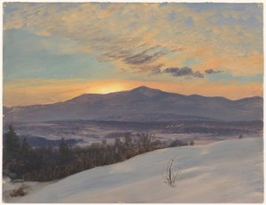 Disegno, Tramonto nella valle dell