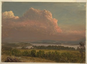 Disegno, Tramonto sulla valle dell